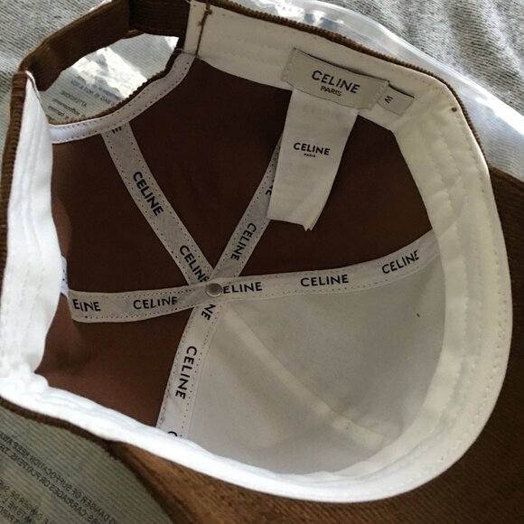Celine Corduroy Baseball Cap in Brown - Picture 4 of 4